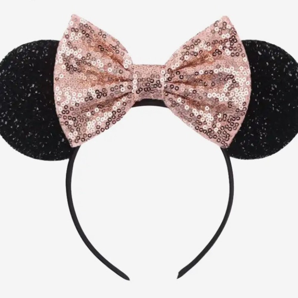 Minnie Mouse Rose Gold Sequin Ears!!!